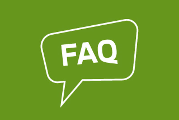 Icon mit Sprechblase FAQ