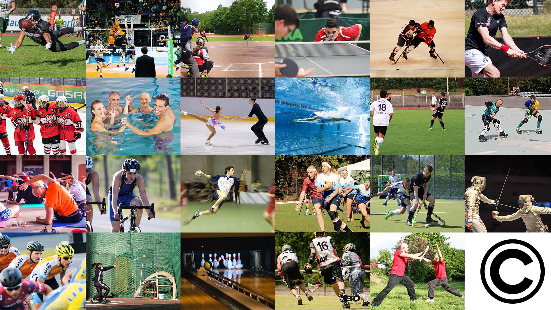 Range of sports offered by SCC BERLIN. 23 different sports offered at SCC BERLIN. ©SCC e.V. Berlin / SCC EVENTS